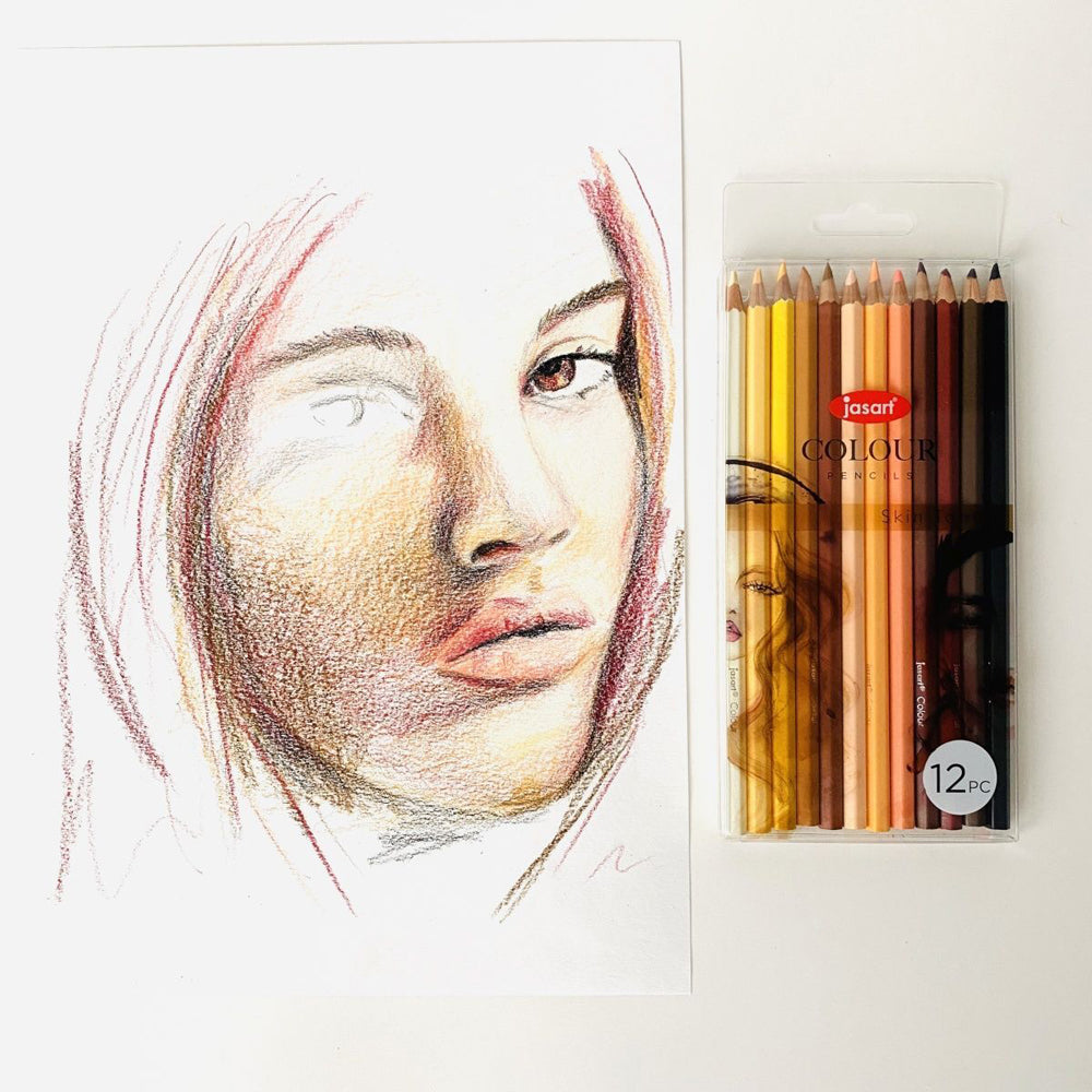 24pc Jasart Studio Art/Craft Colour Pencil Set - Pastel