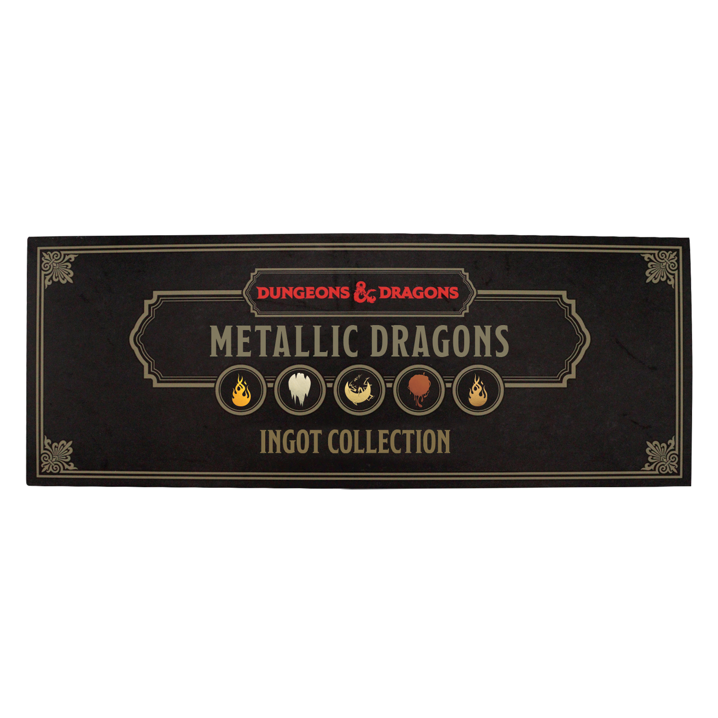 Fanattik Limited Edition Dungeons & Dragons - Metallic Dragons 5 Piece Ingot Set