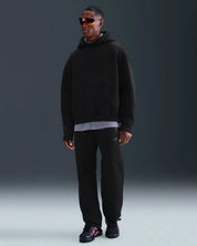 Nike Tech Oversized Fleece Hoodie Mens Black Kangaroo Pocket Pullover JAX1065