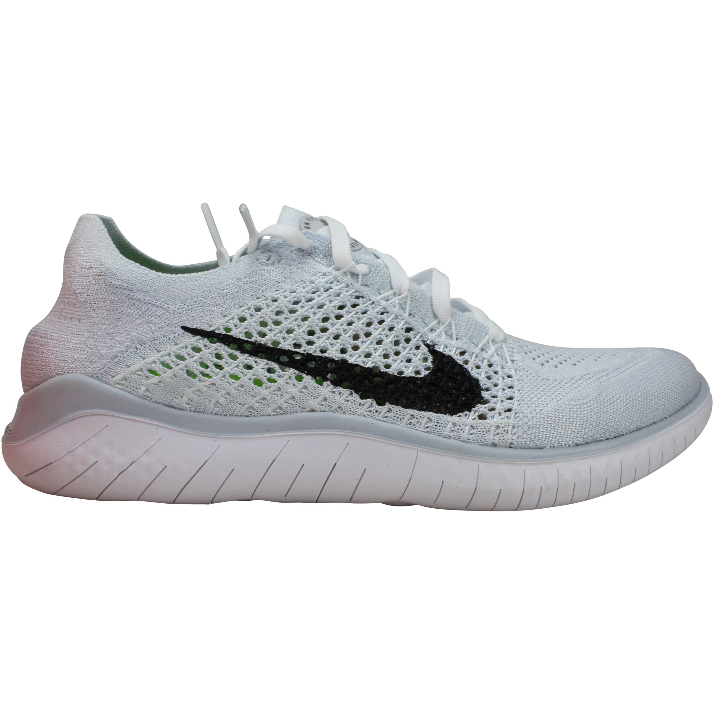Nike Free RN Flyknit 2018 White/Black-Pure Platinum  942839-100 Women's