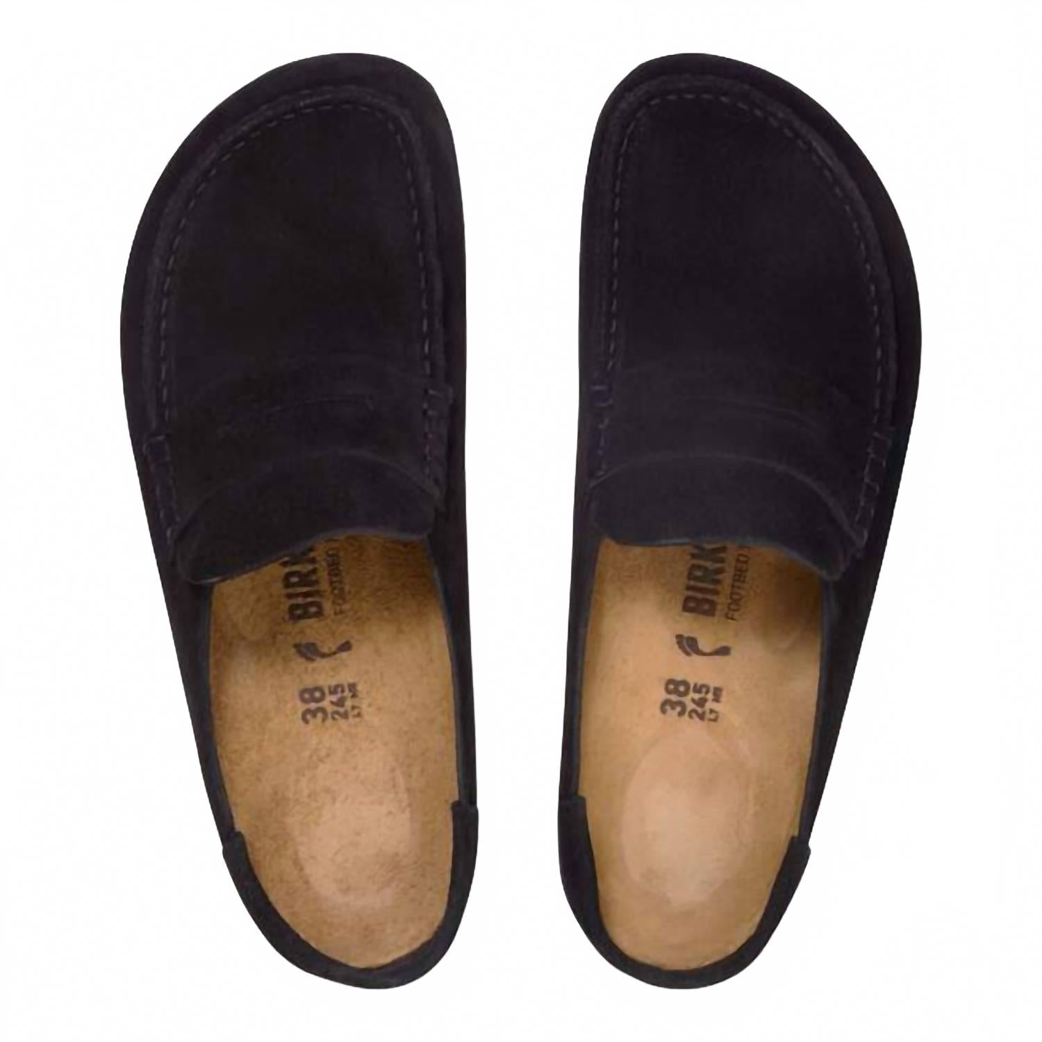 Unisex Naples Wrapped Suede Leather Clogs In Black