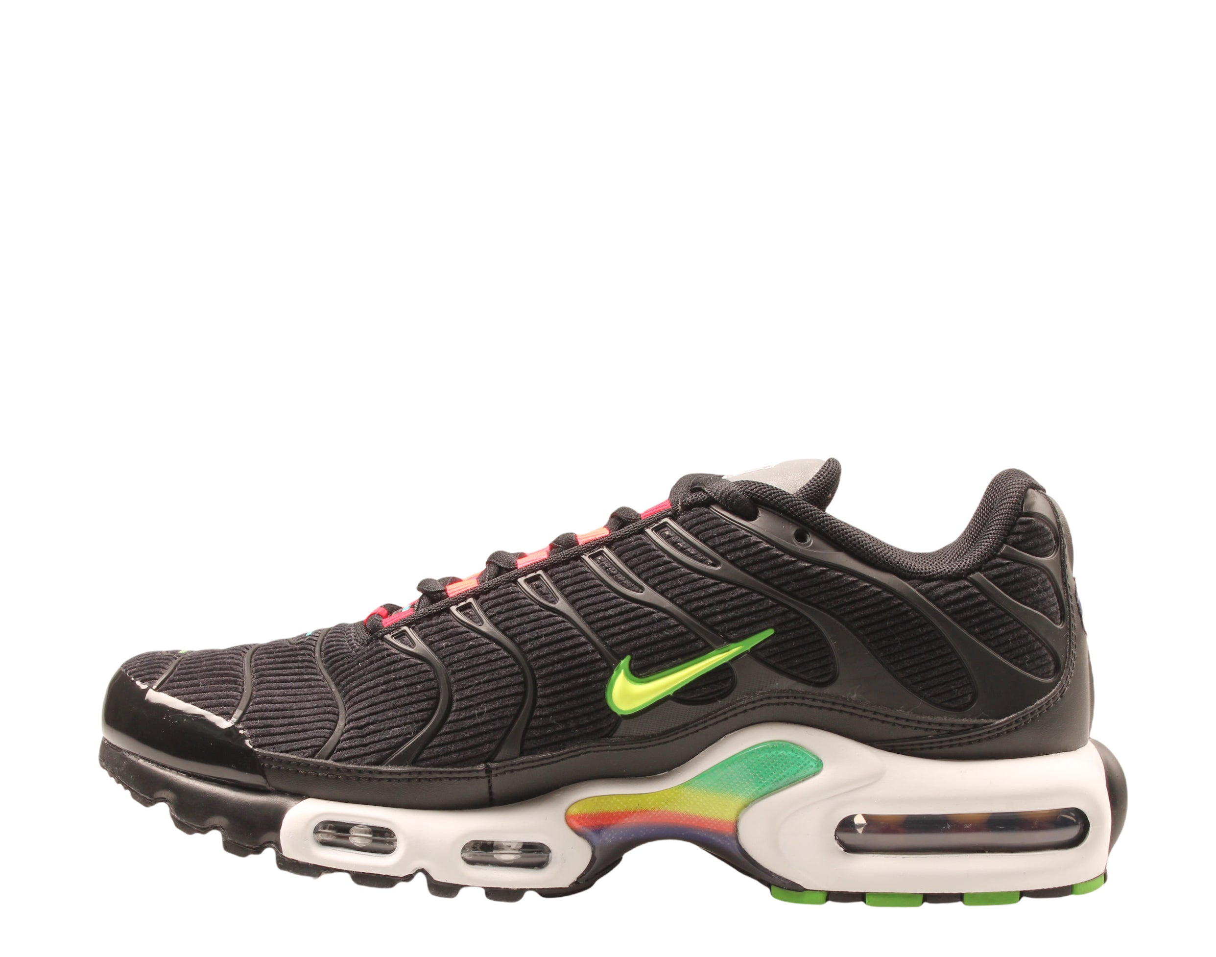 Men's Nike Air Max Plus SE Black/Lemon-Venom-White Running Shoes DA5561-001