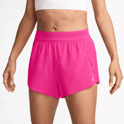 Mid-Rise Brief-Lined Shorts In Hyper Pink/black
