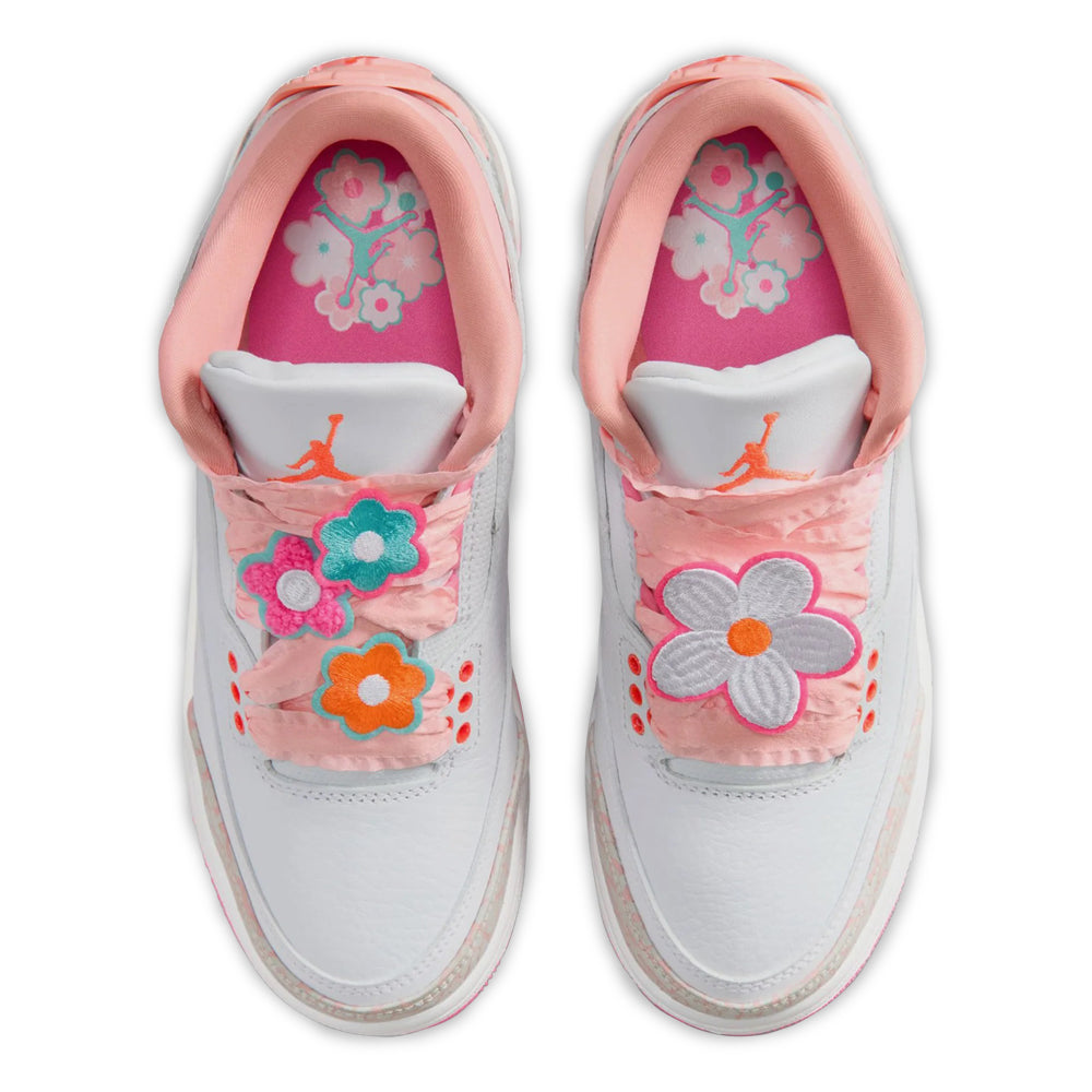Air Jordan 3 Retro - Spring Flowers - Big Kids' Sneakers