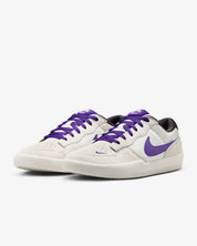 Men's Sb Force 58 Vikings Away Skate Shoes In Phantom/court Purple-Summit White