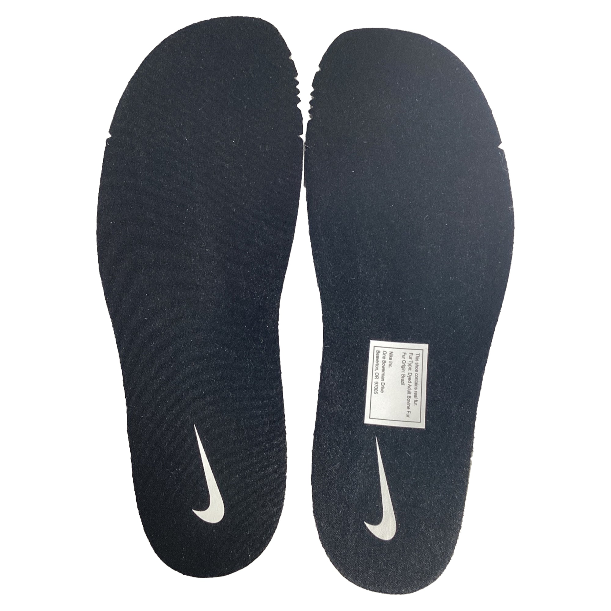 Nike Air Footscape Woven Sneakers in Black Pony Hair