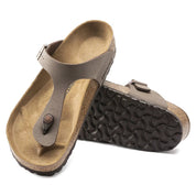 Women's Birkenstock Gizeh 0043751 Sandals Mocha Toe Post Slip On Comfort Thong