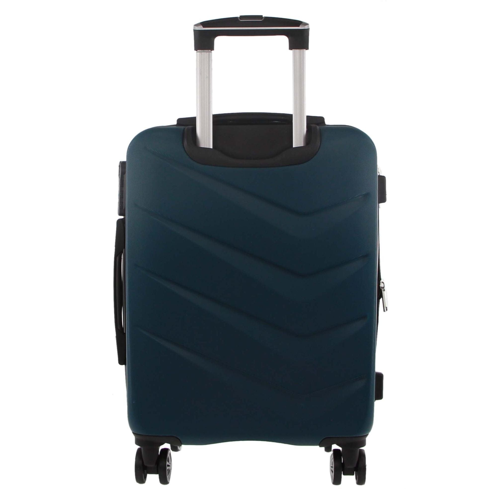 3pc Pierre Cardin Hard-Shell Suitcase Cabin Travel Luggage Set Teal