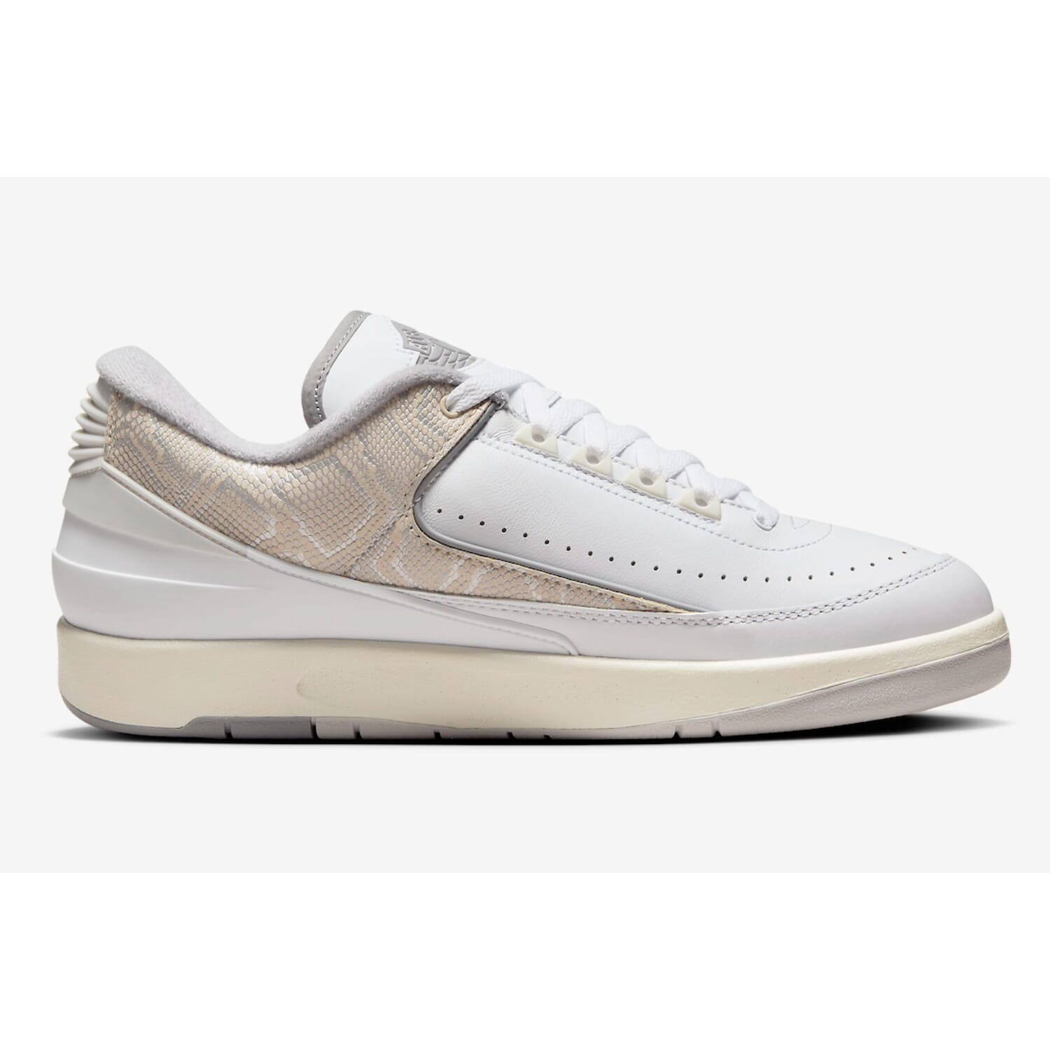 Men's Nike Air Jordan 2 Retro Low White/Cement Grey-Sanddrift DV9956-100