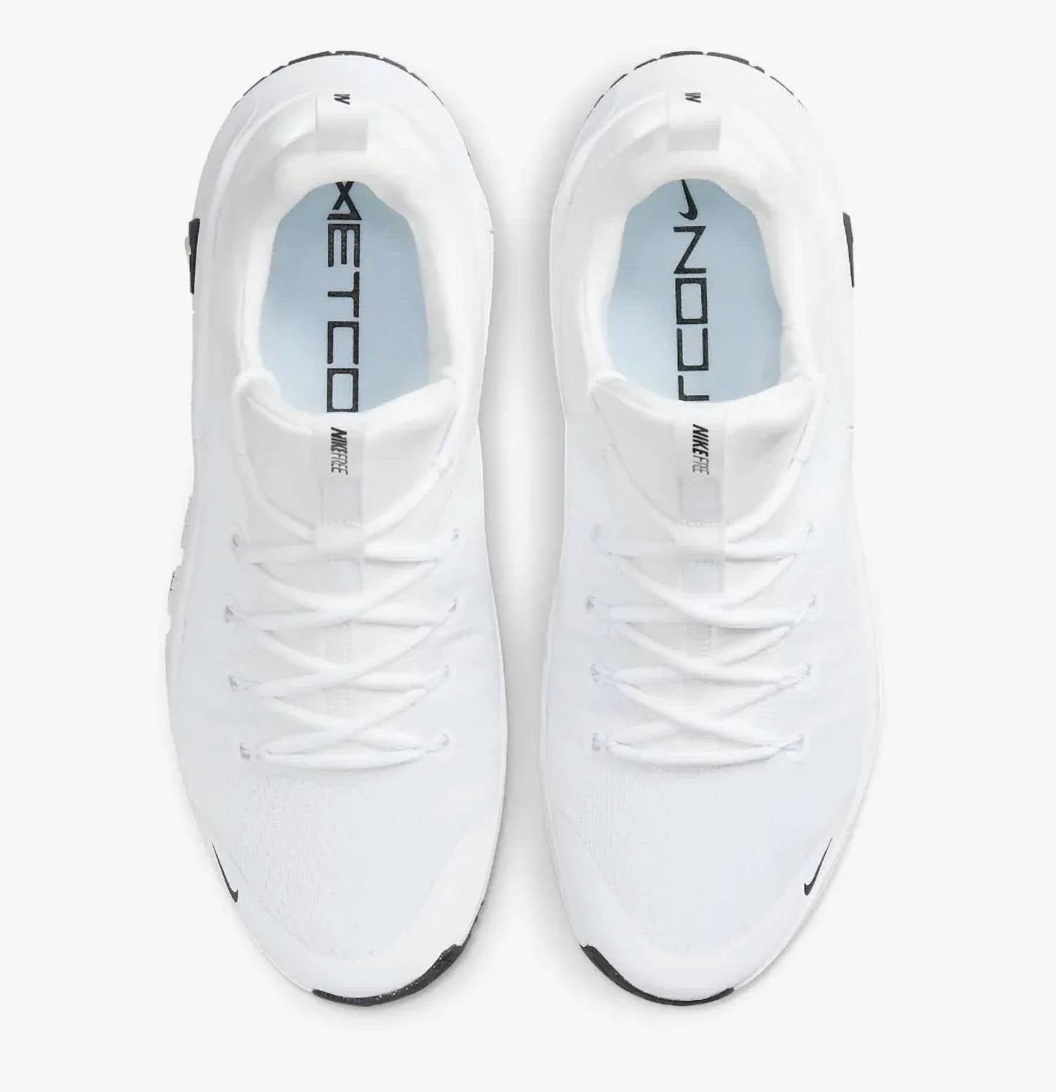Men's Free Metcon 6 Running Shoes In White/black-White
