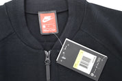 Nike Tech Knit Bomber Jacket in Black Nylon