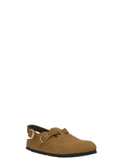 Brown Tokio Ii Suede Sabot Loafers