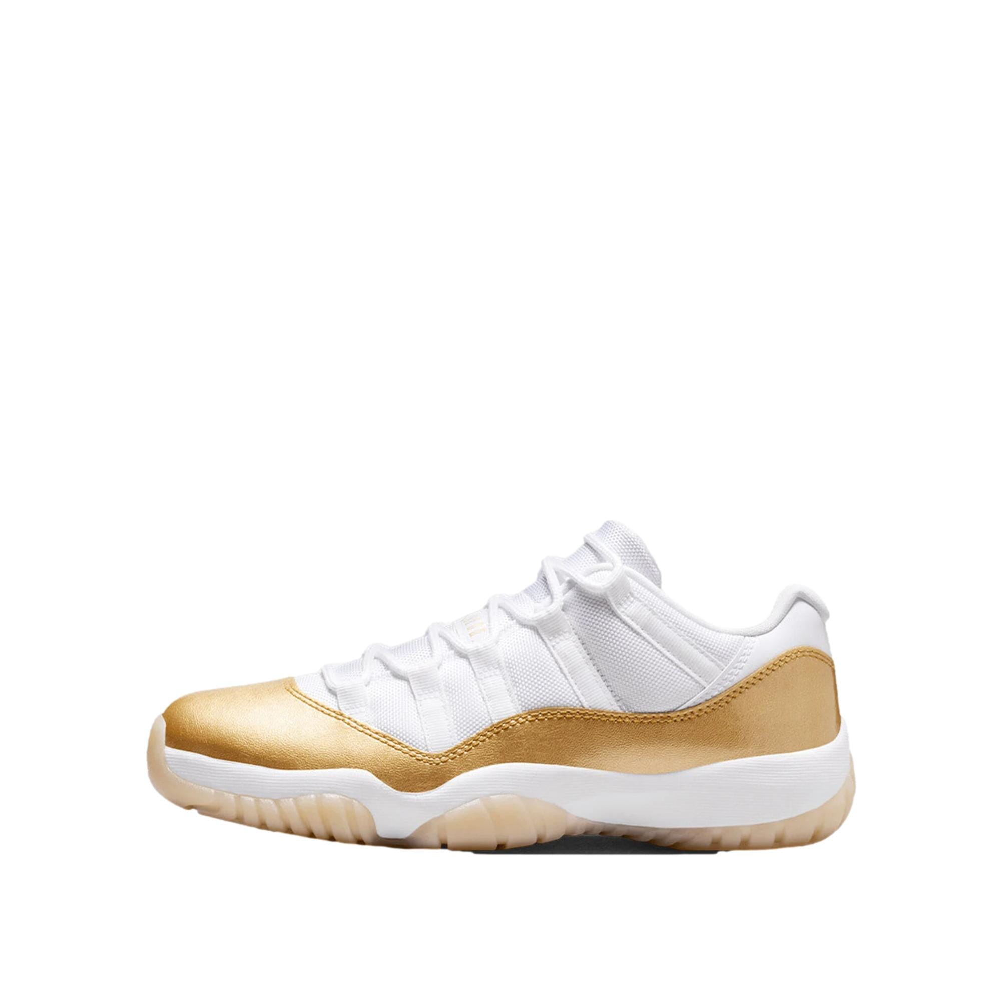 Nike Air Jordan 11 Retro Low White / Metallic Gold - Team Gold  AH7860-102 Women's