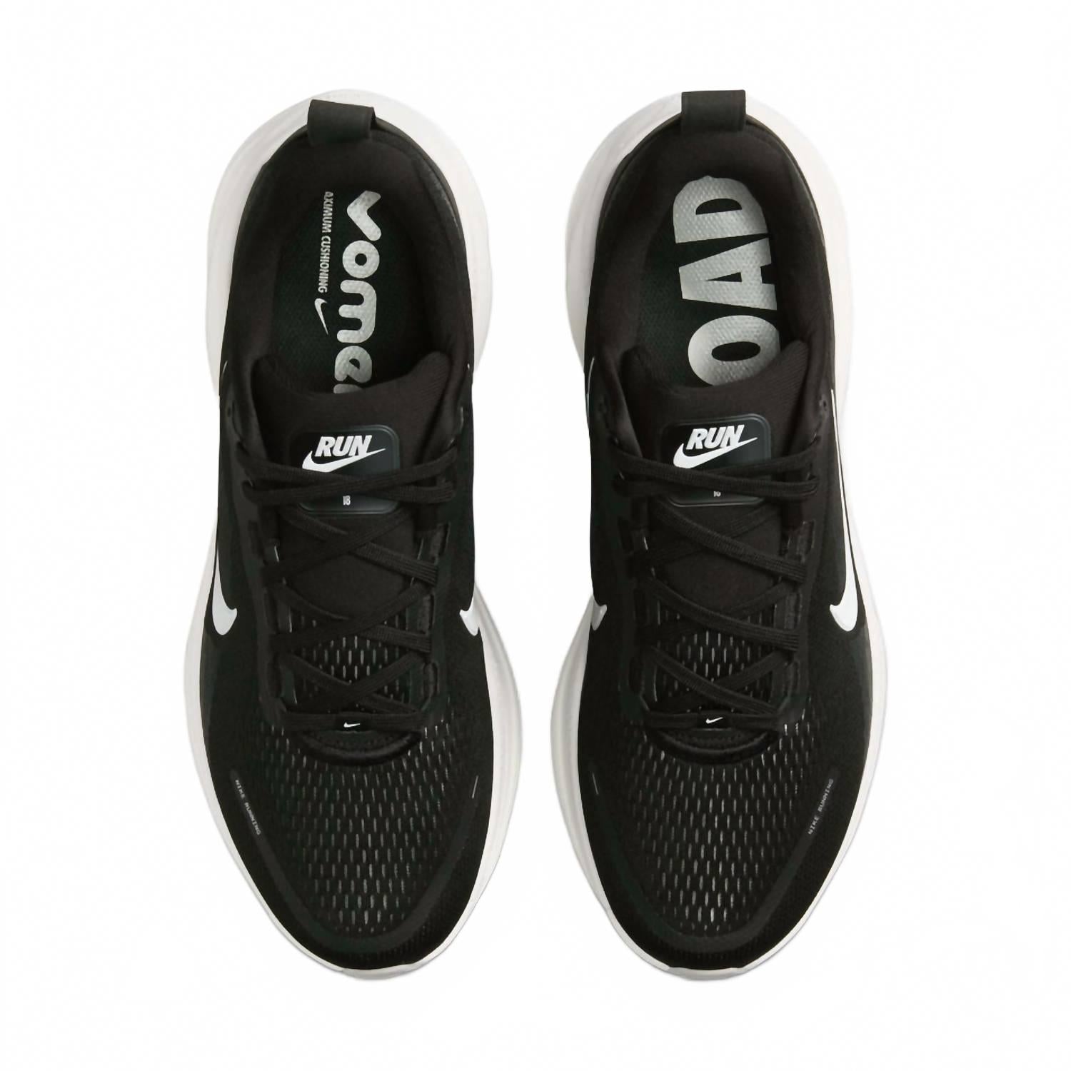 Men's Vomero 18 Shoes In Black/summit White/coconut Milk