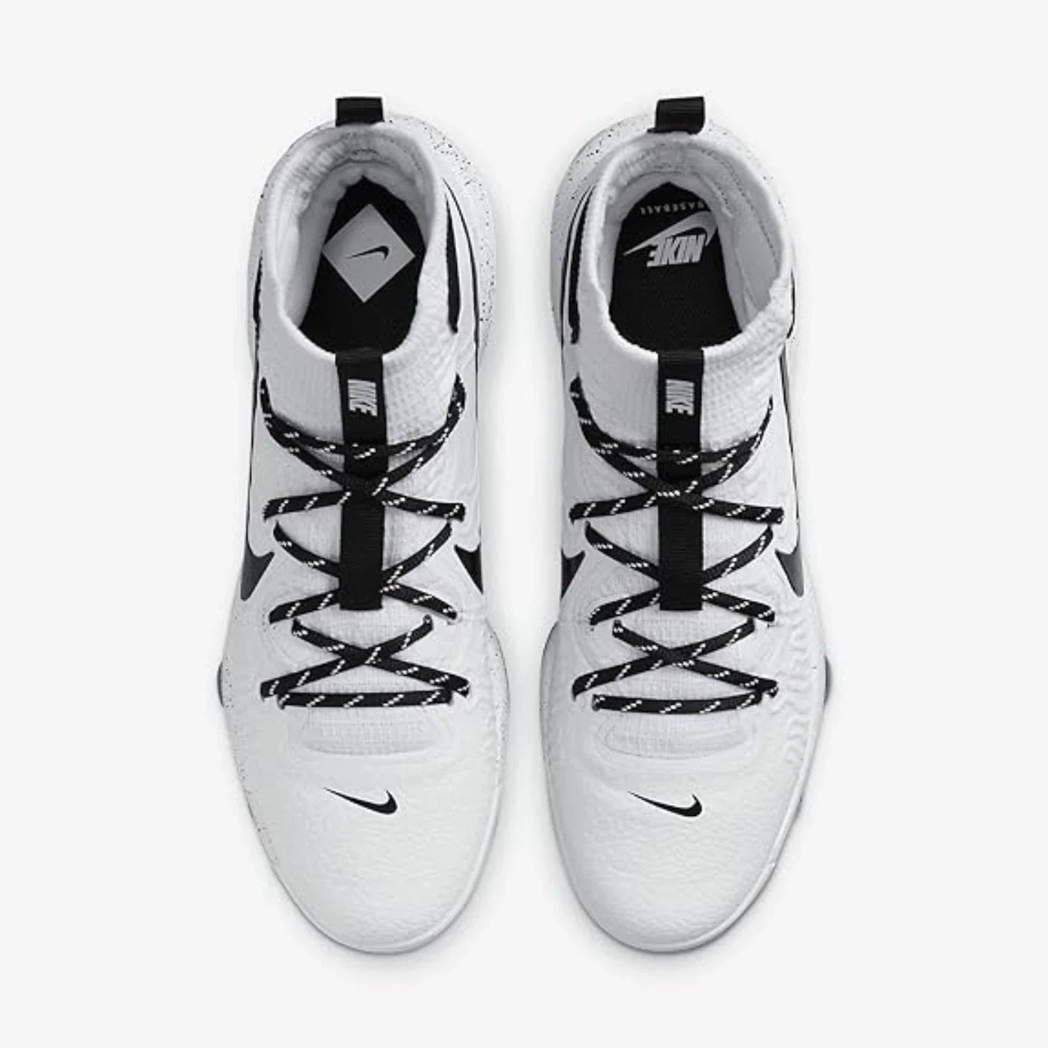 Nike Alpha Huarache NXT MCS DJ6519-107 Men's White Black Baseball Cleats LIQ475