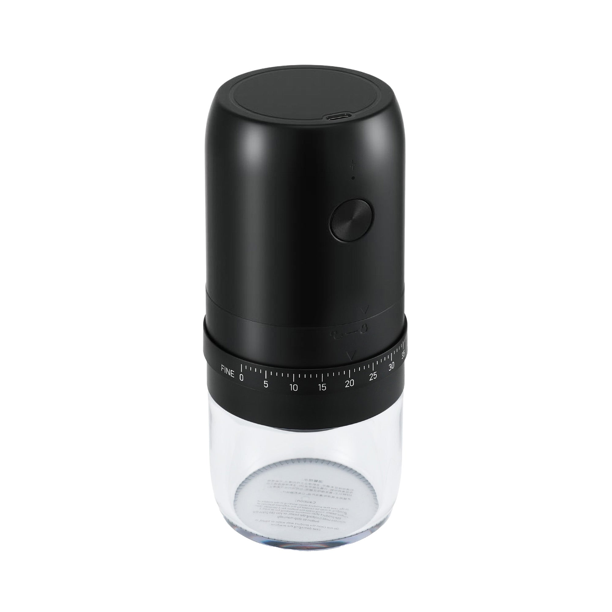 Devanti Portable Electric Coffee Grinder USB-C Rechargeable Spice Mill with 40 Settings Home Office