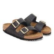 Women's Arizona Sandal In Black Suede Shimmering