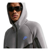 Men's Nike Tech Fleece Windrunner Full-Zip Hoodie - Pencil Point/Medium Ash/College Grey/Sapphire