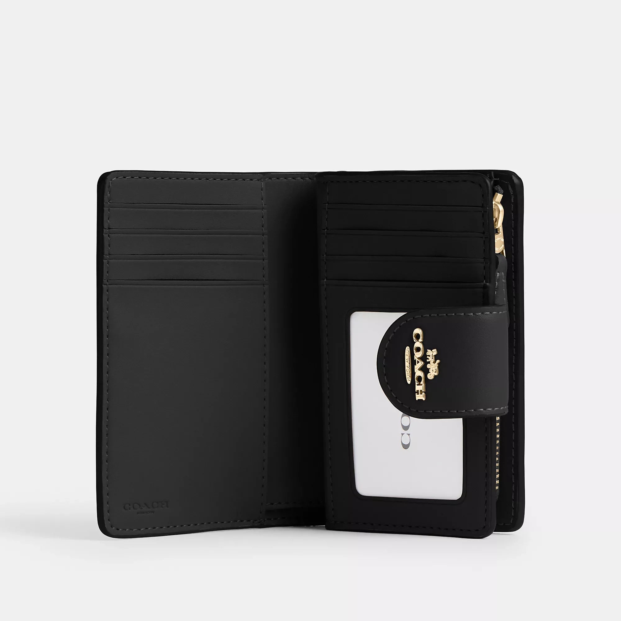 Coach Outlet Medium Corner Zip Wallet In Signature Canvas