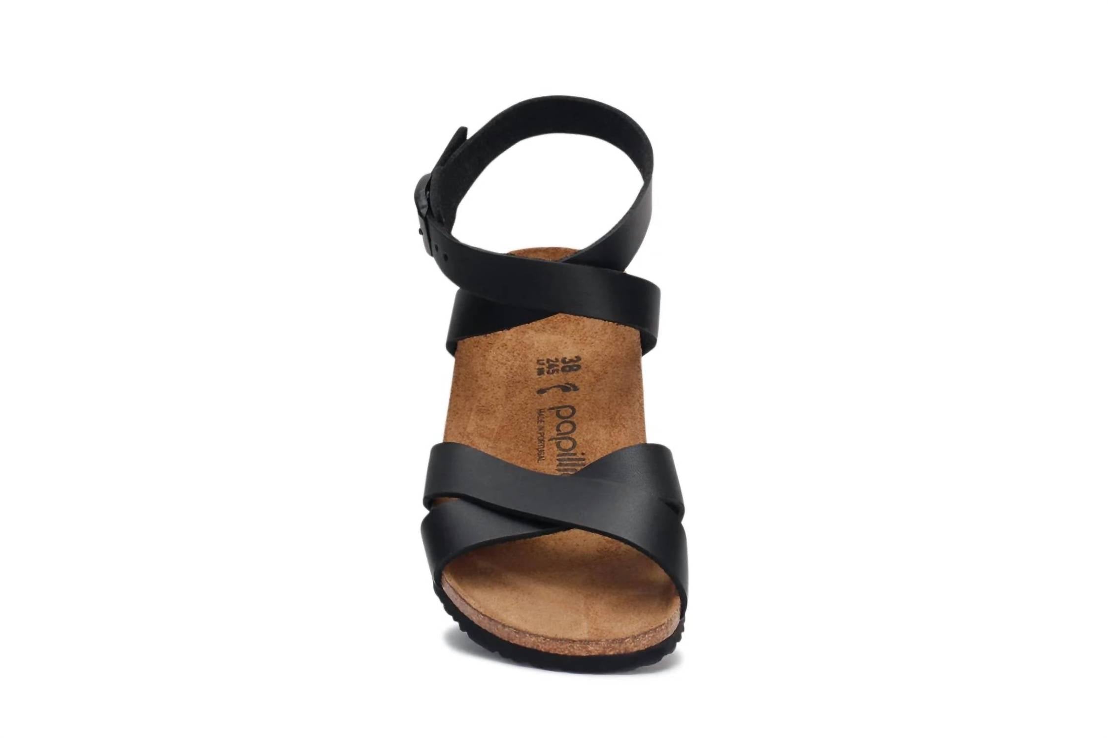 Women's Lola Wedge Ankle Strap In Black