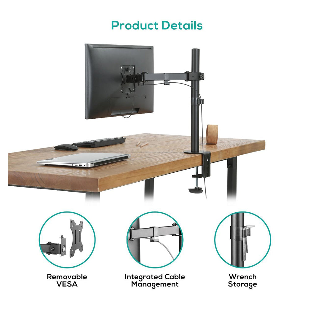 Activiva ErgoLife 13"~32" Single Monitor Screen Double Joint Monitor Arm