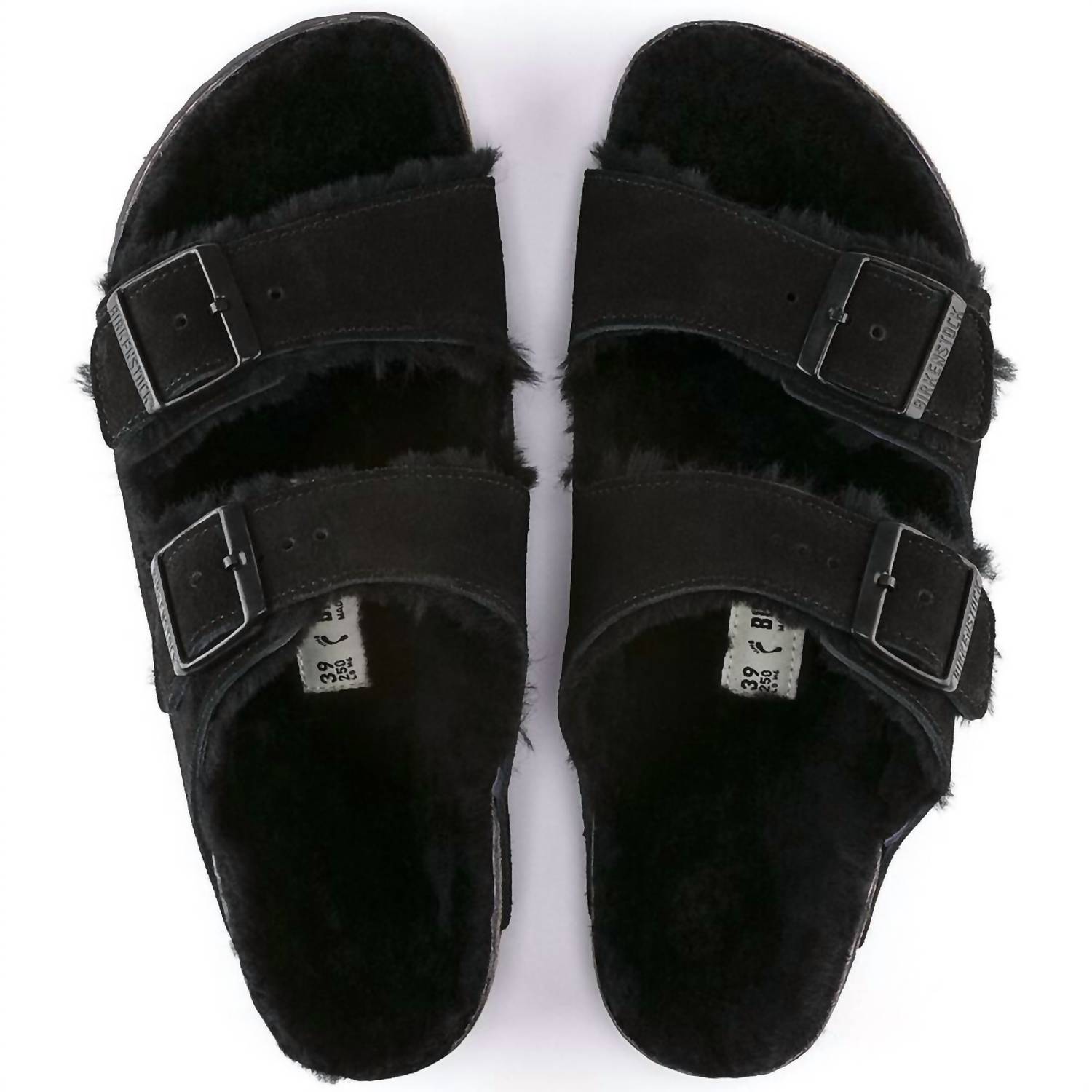 Women's Arizona Shearling Sandals In Black