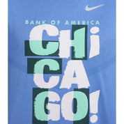 Nike FD2689-450 T-Shirt Men's Blue Dri-Fit Crew Neck Activewear DSGL378