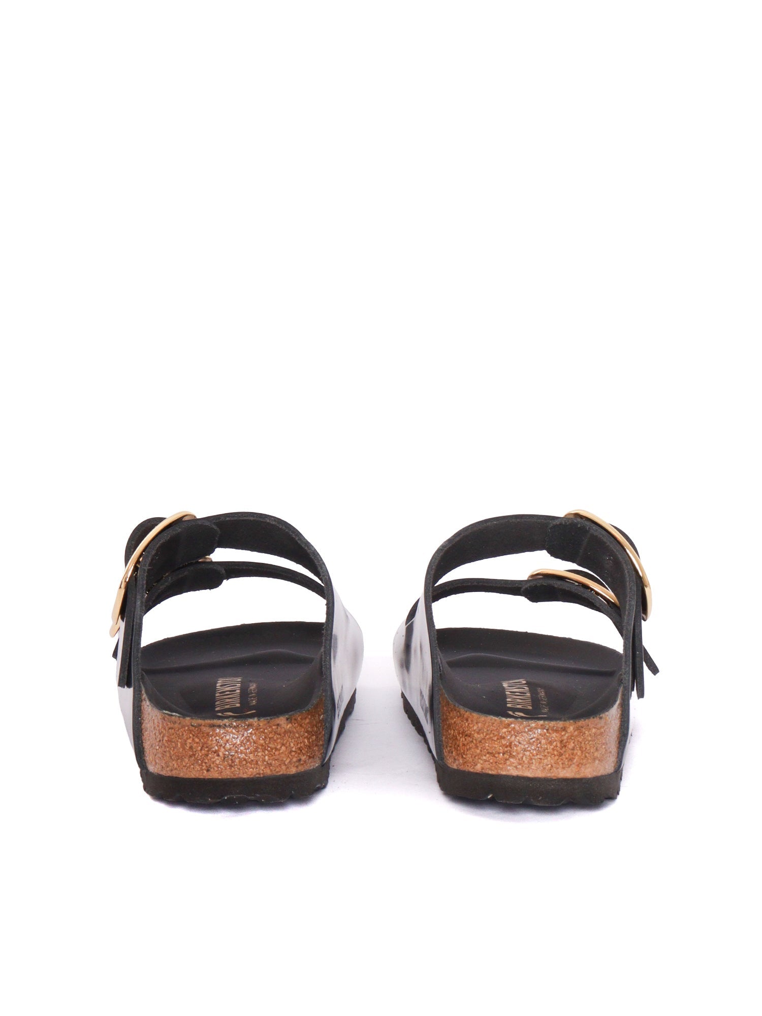 Black Arizona Natural Leather Slide Sandal