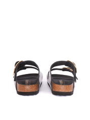 Black Arizona Natural Leather Slide Sandal