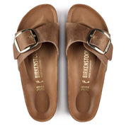 Unisex Birkenstock Madrid Big Buckle 1006525 Sandals Cognac Slide GAL1709
