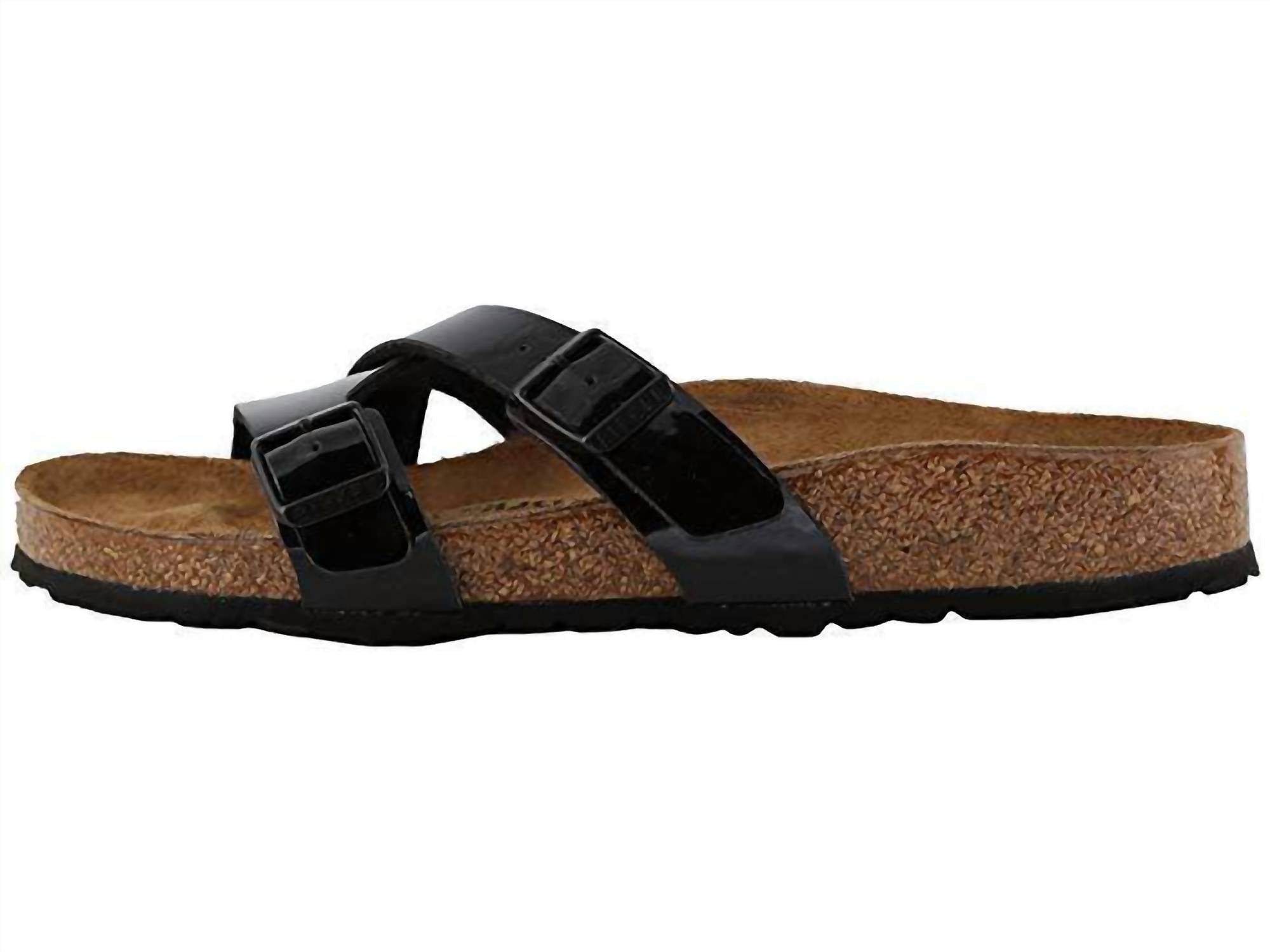 Women's Yao Balance Patent Sandal In Black