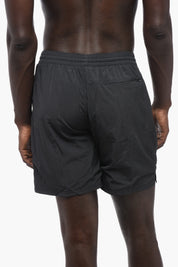 Solid-Color Boxer Swim Trunks with 3 Pockets