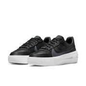 Women's Nike Air Force 1 DJ9946-001 Sneakers Black White Leather Platform Shoes