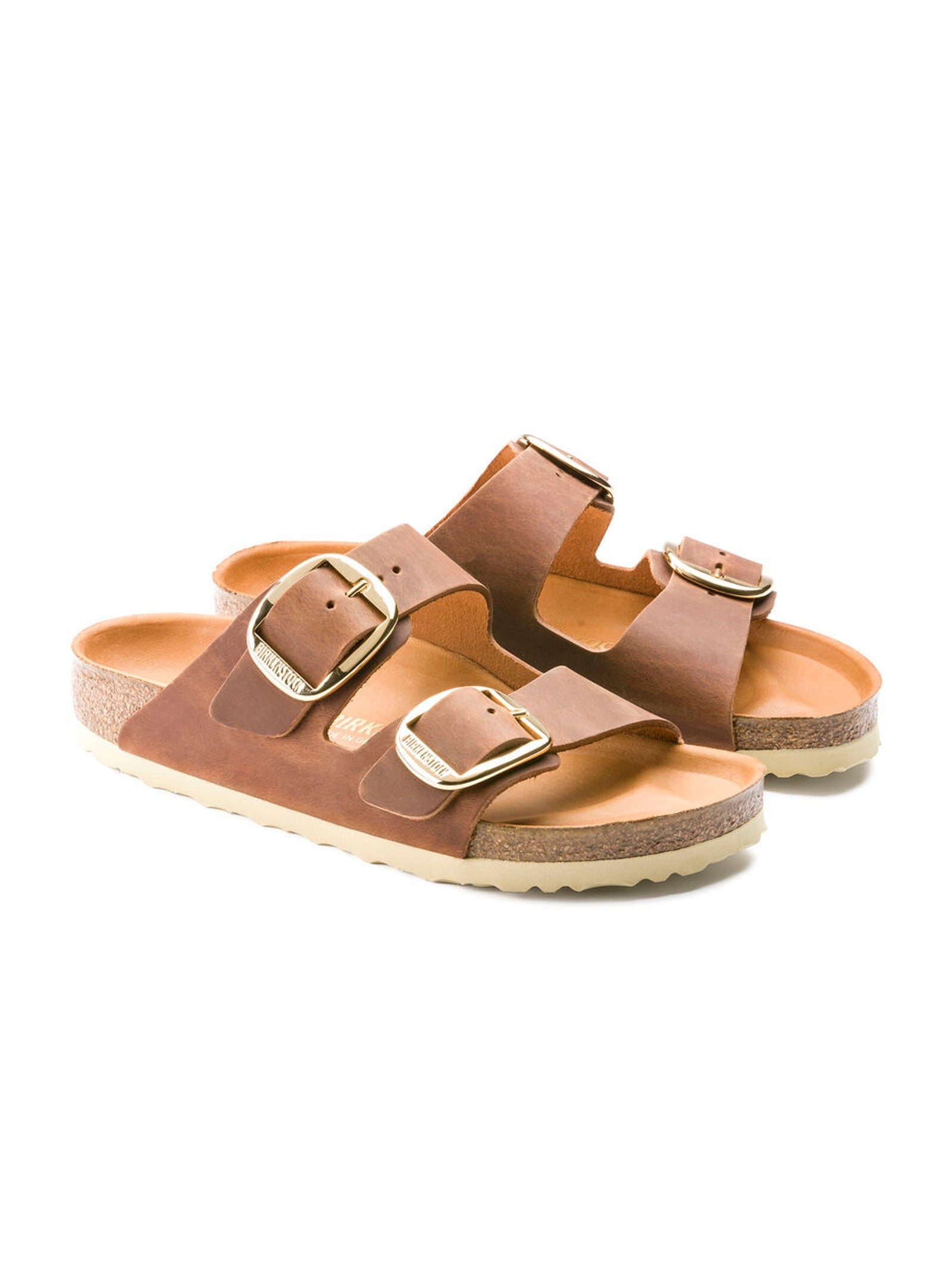 Elevated Nubuck Sandals With Large Buckle Detail