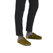 Women's Boston Shearling Clogs In Thyme