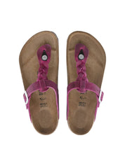 Women's Gizeh Braided Oiled Leather Sandals In Festival Fuchsia