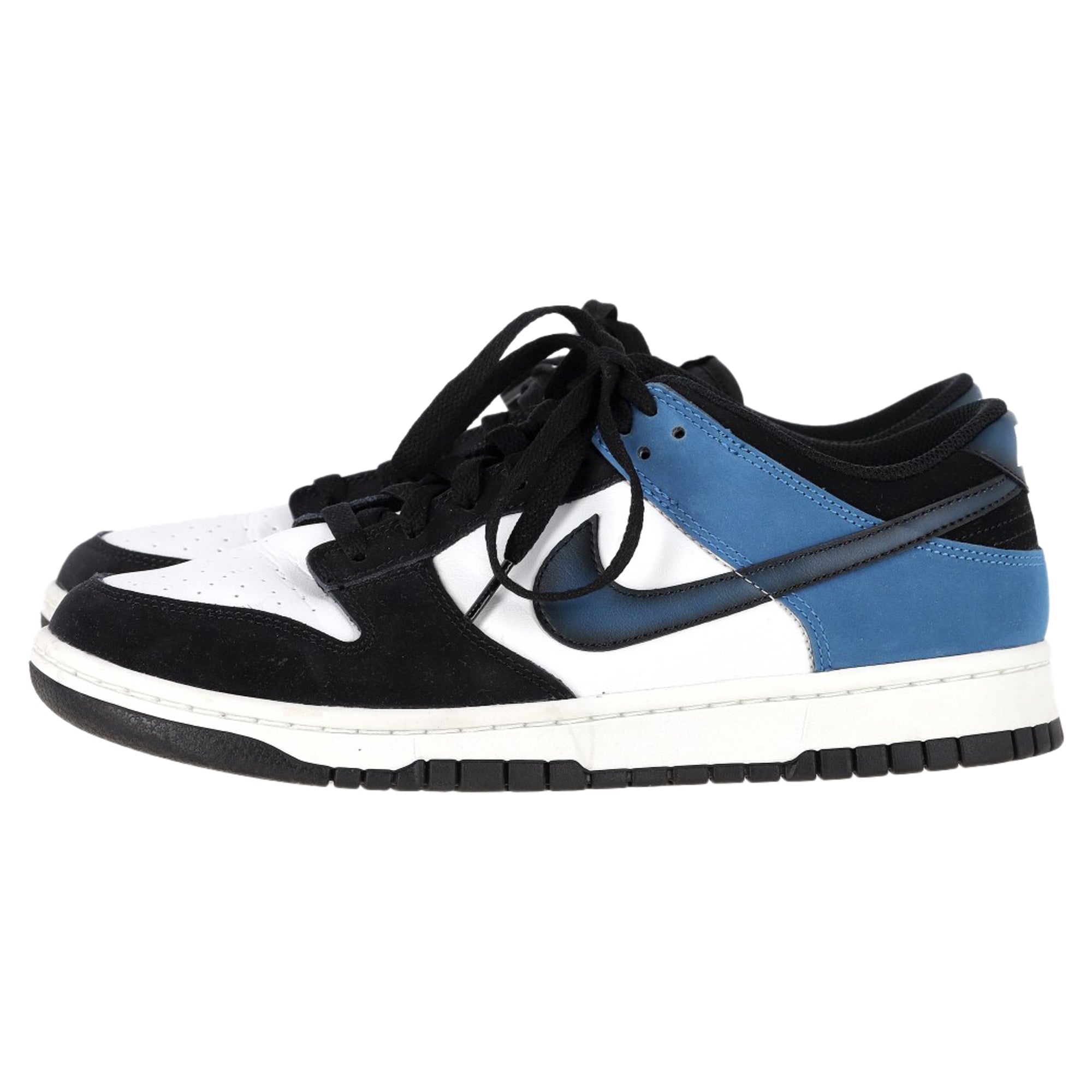 Nike Dunk Low-Top Sneakers in Industrial Blue Leather
