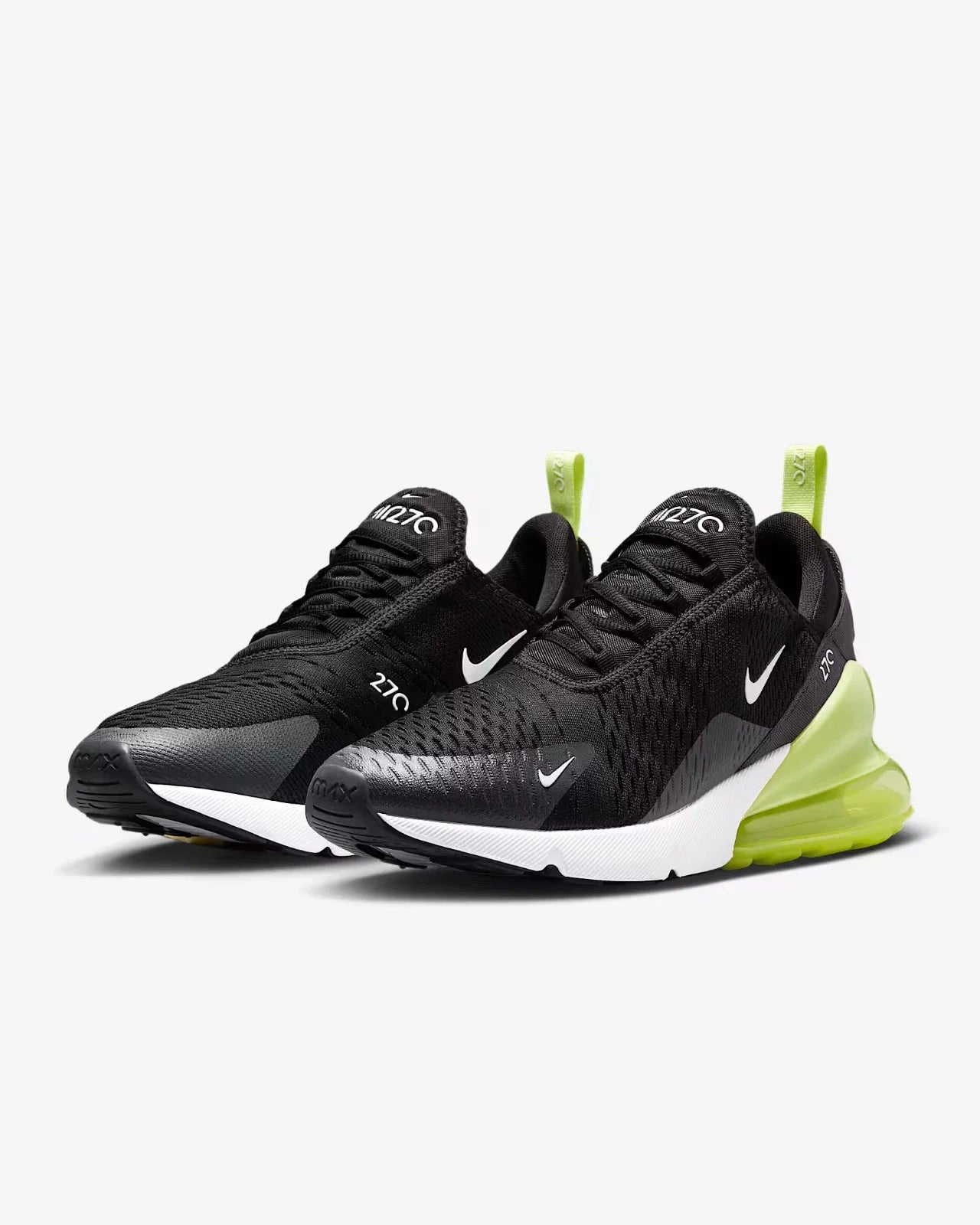 Men's Nike Air Max 270 AH8050-703 Sneakers Black White Athletic Shoes TF7651