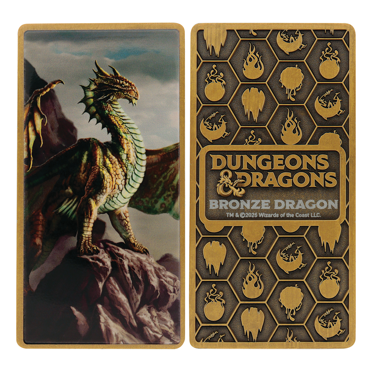 Fanattik Limited Edition Dungeons & Dragons - Metallic Dragons 5 Piece Ingot Set