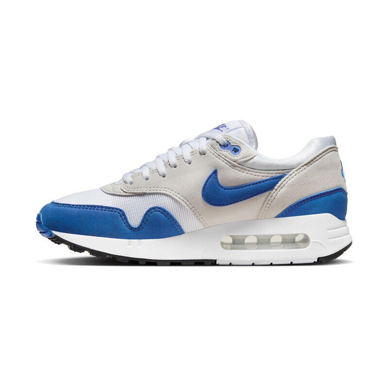 WOMENS NIKE AIR MAX 1 86 PREMIUM-WHITE/ROYAL BLUE-DO9844-101