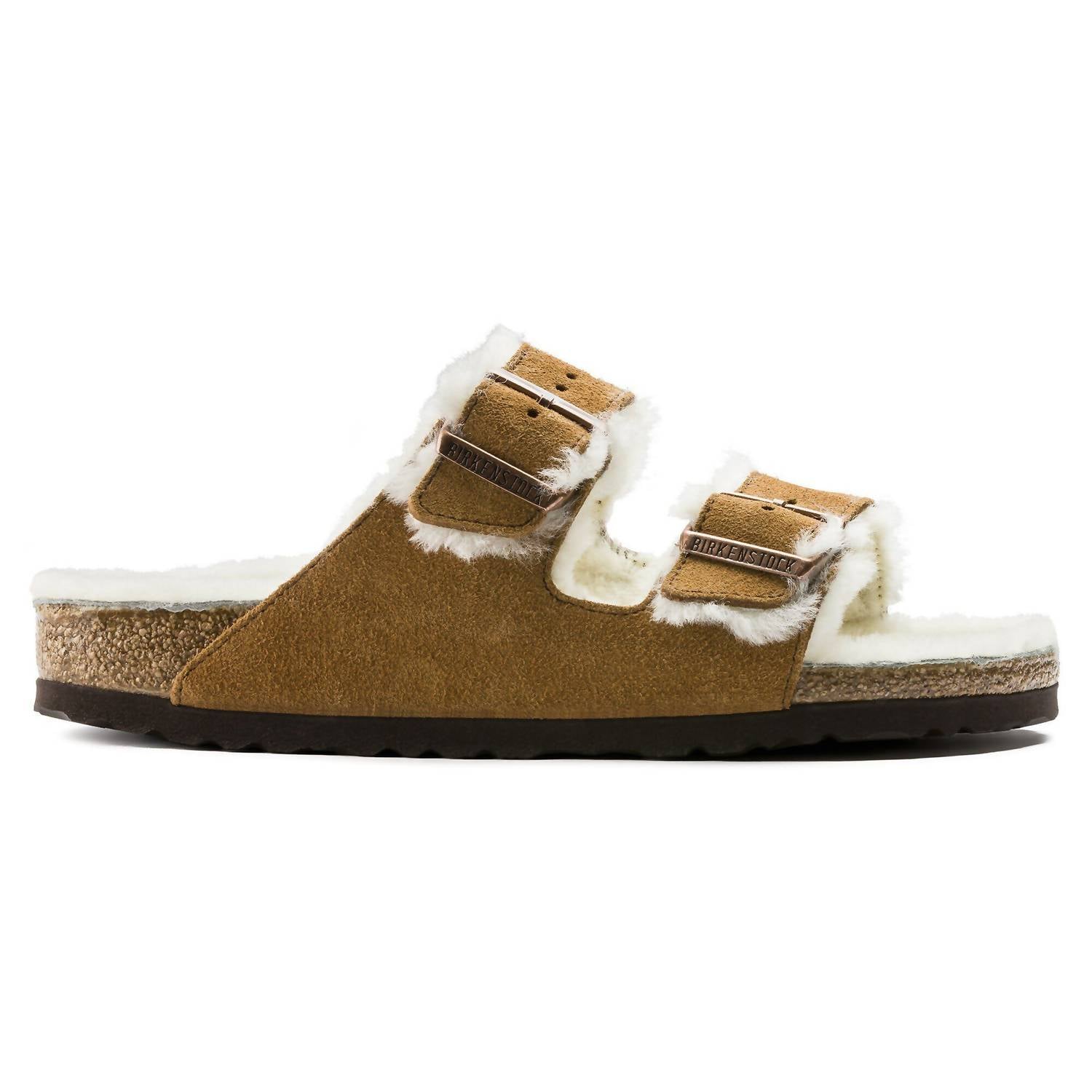 Unisex Arizona Shearling Sandal In Mink