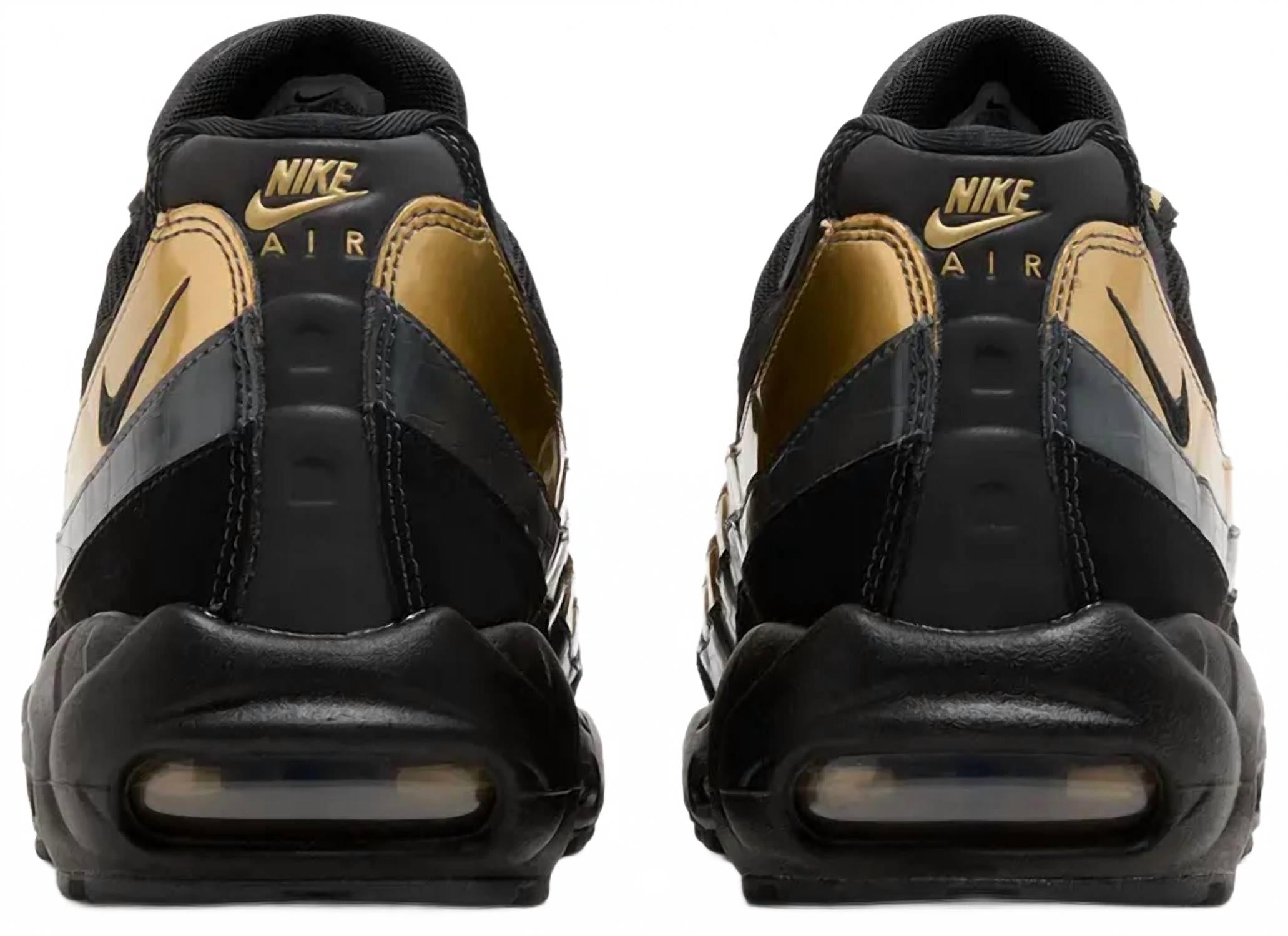 Men's Air Max 95 Prm Shoe In Black-Metallic Gold