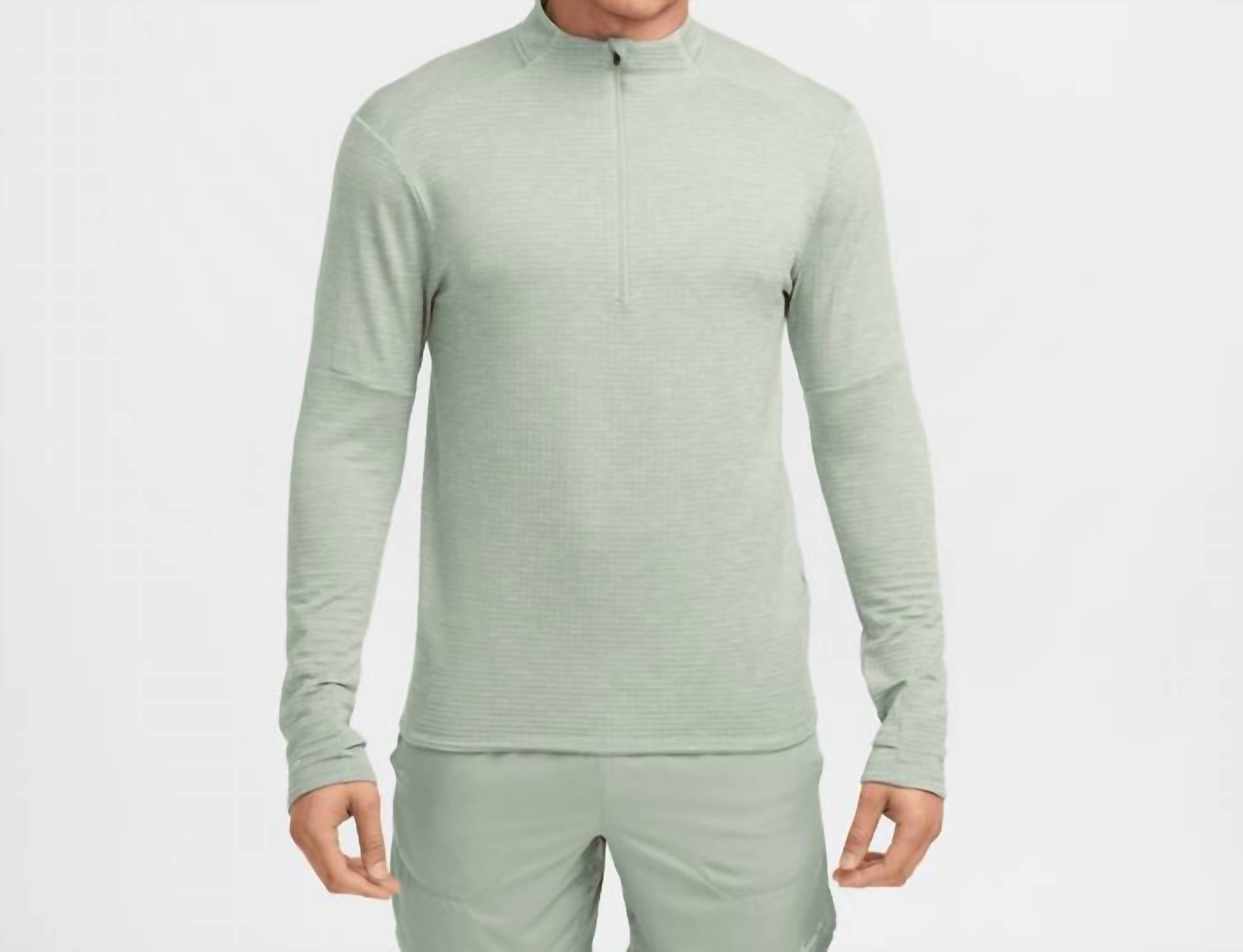 Men's Sphere Element Therma-Fit Water Repellent Half Zip In Jade Horizon / Reflective Silver