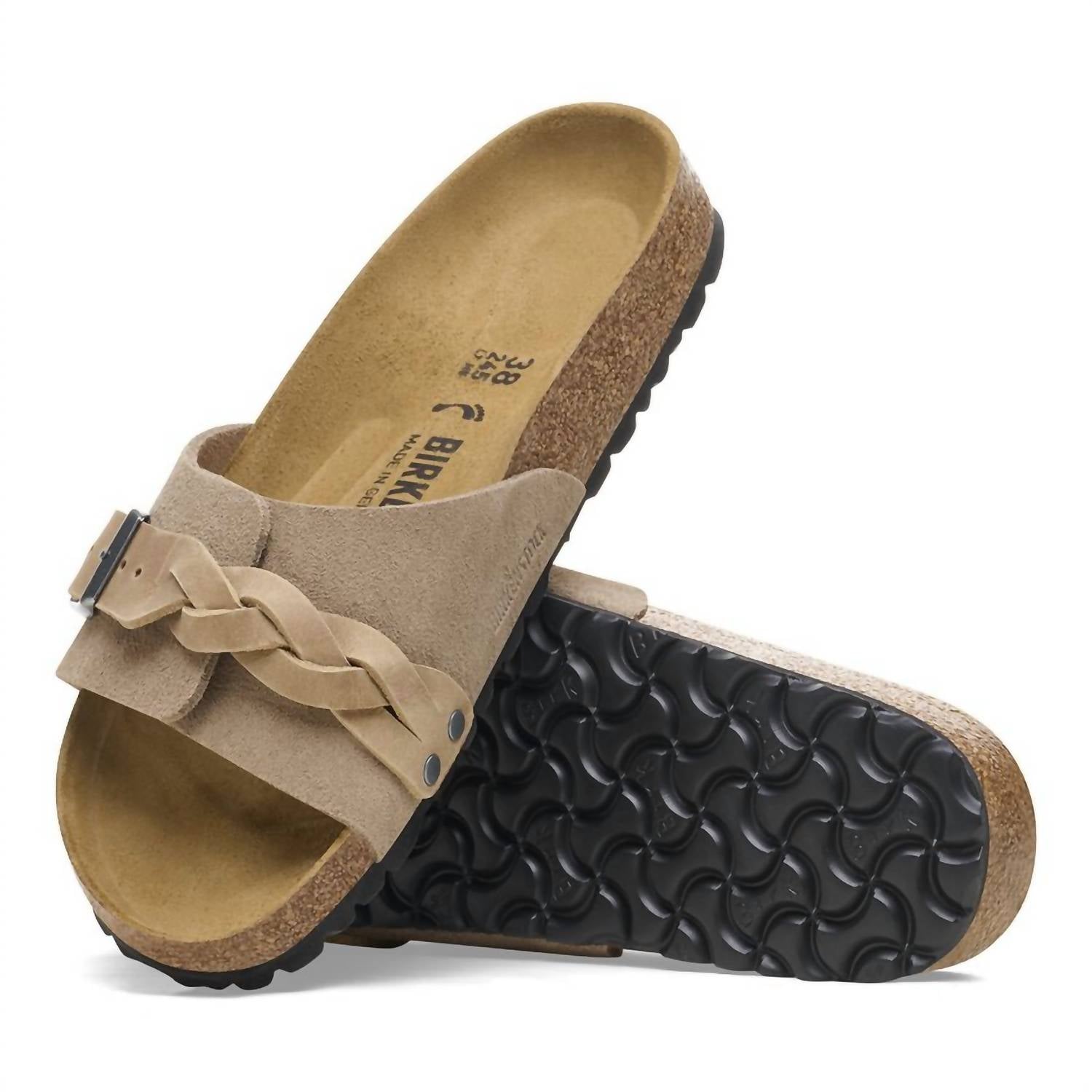 Women's Oita Braided Suede Sandals In Taupe