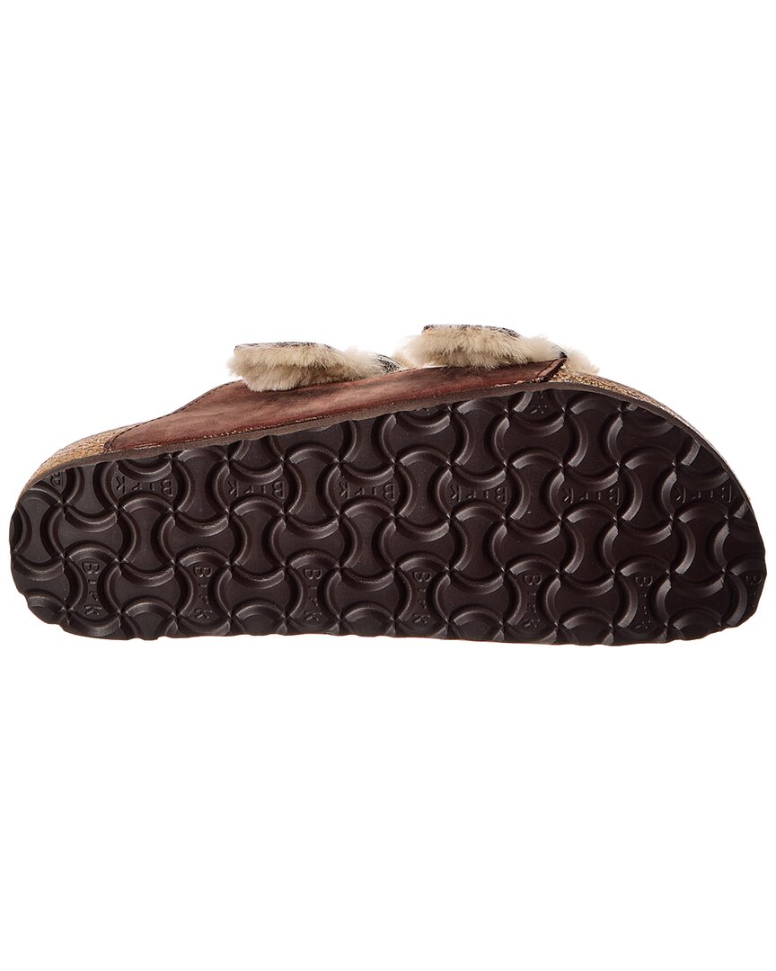 Birkenstock Arizona Big Buckle Shearling Leather Sandal