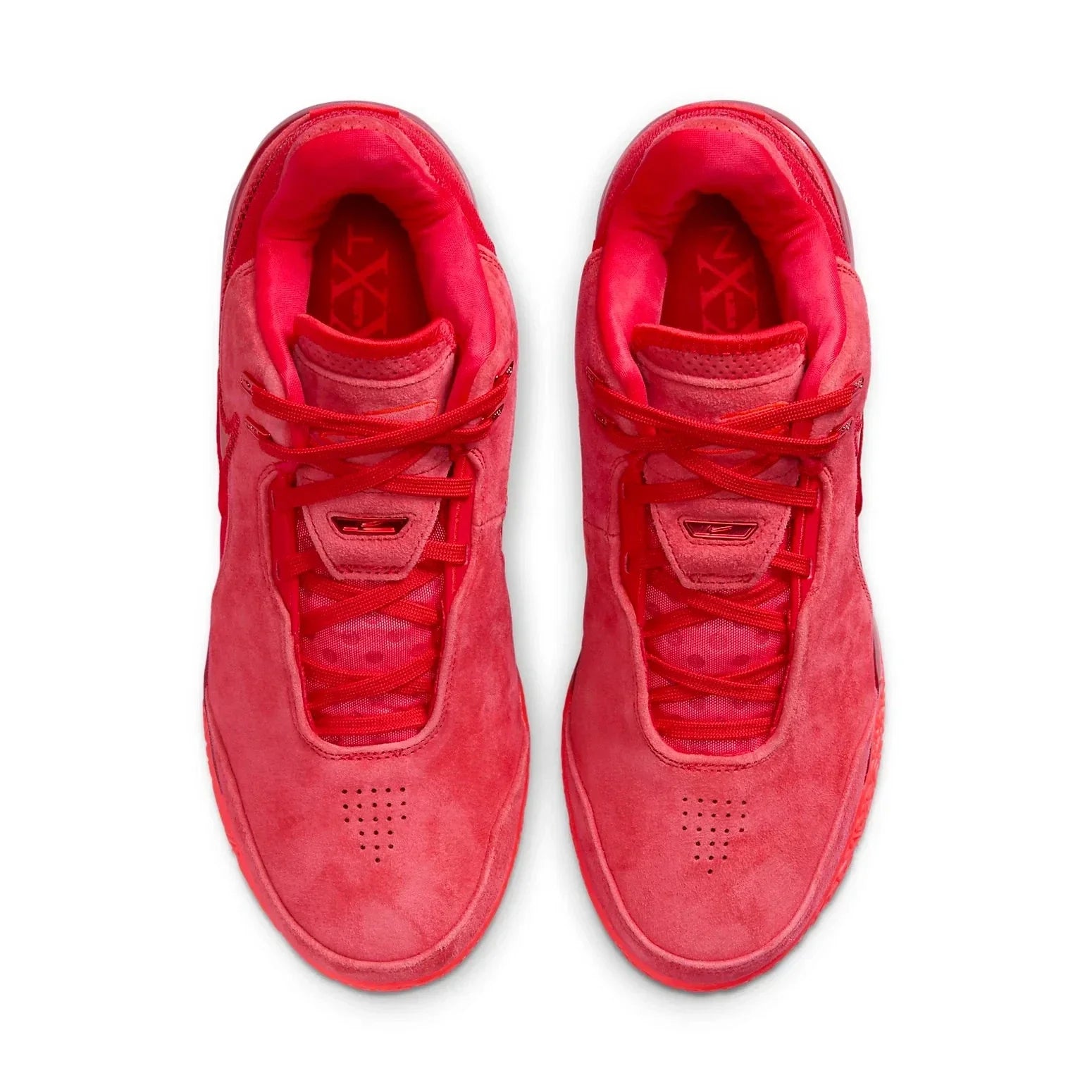Women's Nike Zoom Lebron NXXT Gen AMPD FJ1566-600  Red Basketball Shoes RHS7589