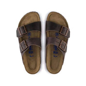 Women's Arizona Soft Footbed Oiled Leather Sandals In Habana