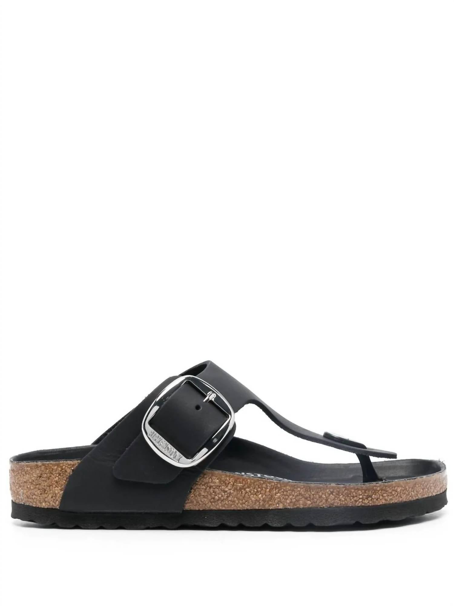 Women's Gizeh Big Buckle Slide In Black