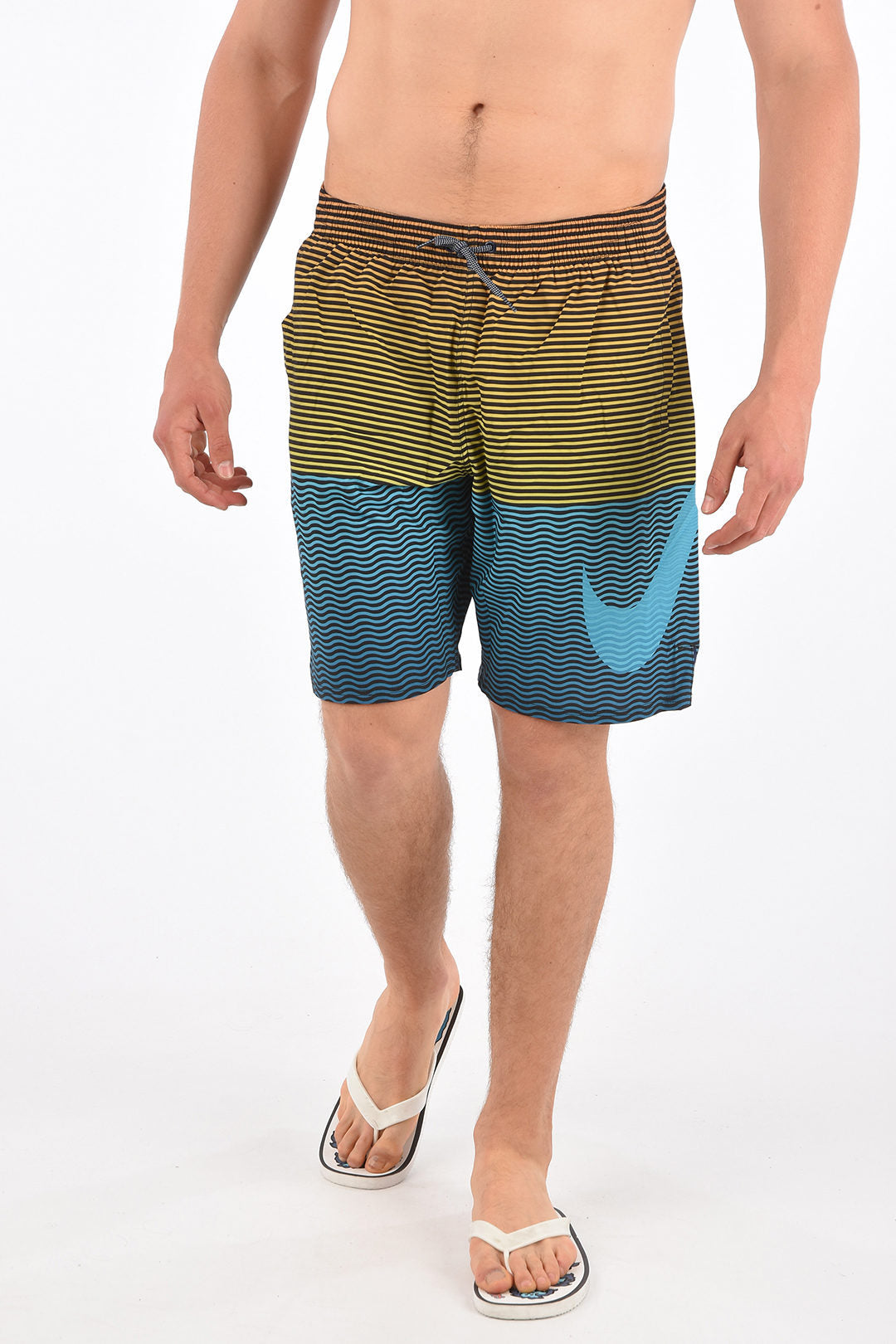 Striped Boxer Swimsuit