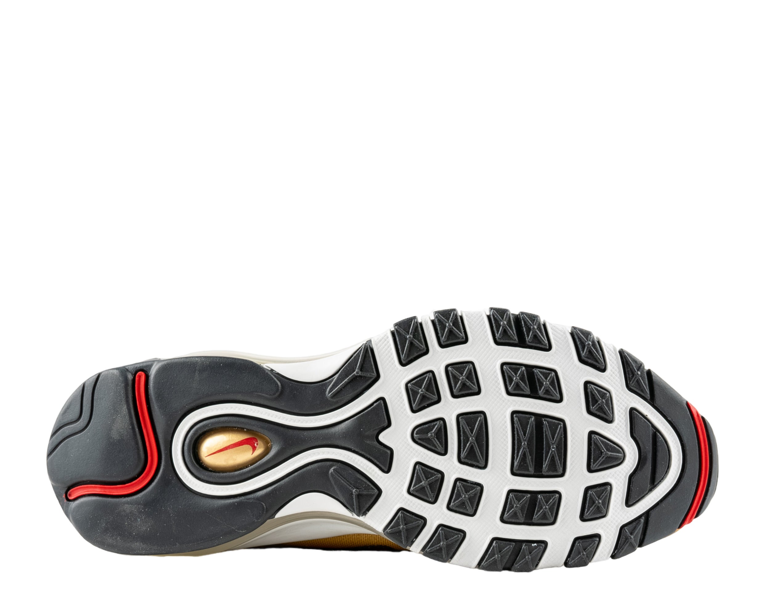 Women's Nike Air Max 97 OG Golden Bullet/Varsity Red Running Shoes DQ9131-700